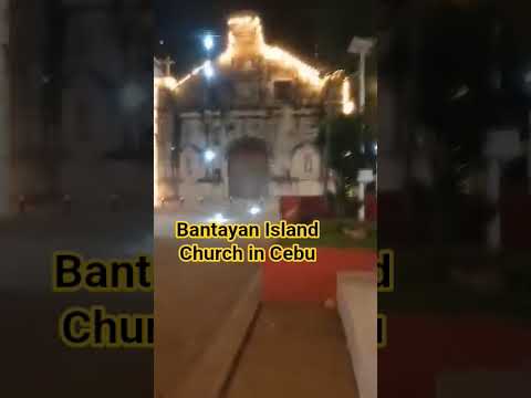 Bantayan Island Church in Cebu  damaged by Earthquake  6.7 Magnitude.