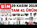 BİM ÜRÜNLERİ BİM 29 KASIM 2019 CUMA BİM AKTÜEL BİM İNDİRİMLERİ