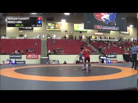 66 kg R2 - Morgan Flaharty (USOTC) vs Marco Lara (Army WCAP)