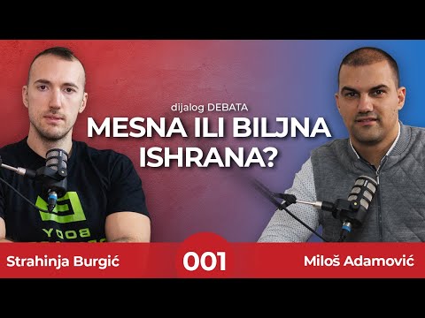 001 dijalog DEBATA | MESNA ili BILJNA ishrana - šta je bolje? Strahinja Burgić i Miloš Adamović