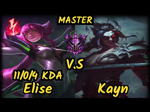 UP LeChase (ELISE) vs KAYN - 11/0/4 KDA JUNGLE GAMEPLAY - BR Ranked MASTER