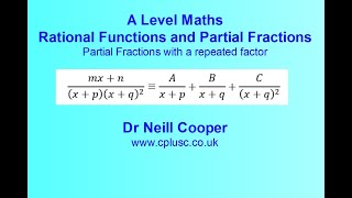 A Level Maths Partial Fractions 2