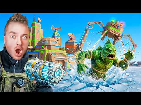 We Built A Box Fort Spy Base To Capture The Pond Monster! We Got BIT!