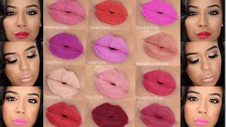 Avon Matte Lipsticks Swatches