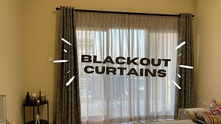Blackout curtains with sheers - Hessa views building (JVC)