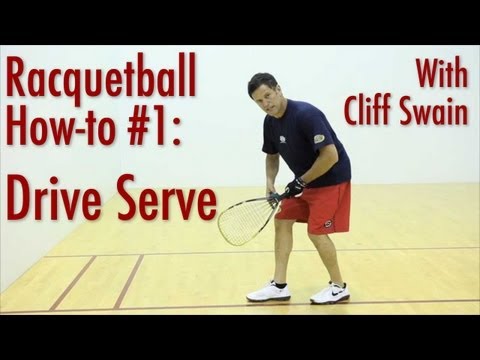 How To 'Drive Serve' From Professional Racquetball Player Cliff Swain