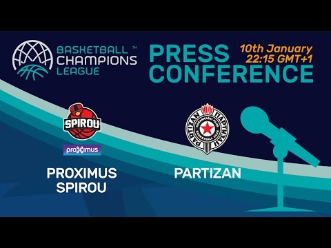 Proximus Spirou v Partizan - Press Conference - Basketball Champions League