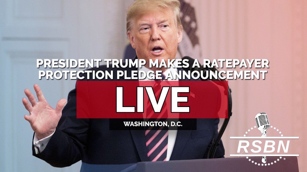 LIVE: President Trump Makes an Announcement on  the Ratepayer Protection Pledge - 07/23/26