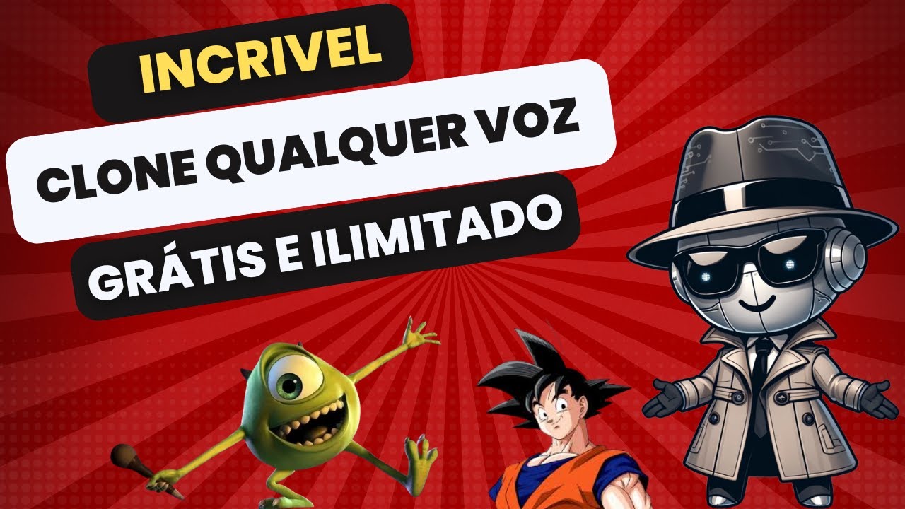 Clone a voz com IA Gratuito e ilimitado