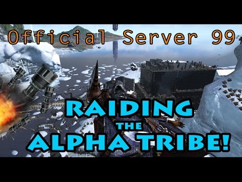 RAIDING the ALPHA TRIBE! | ARK Official Server