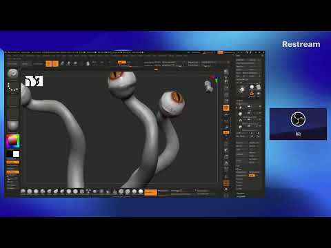 ZBrush Live Sculpting - Demon Eye | Halloween November