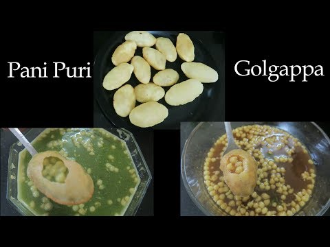 सूजी की पानीपूरी खट्टे-मीठे पानी के साथ | Paani Puri/Golgappa/Suji Ki Pani Poori | Pani Puri Ka Pani