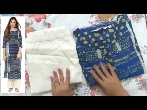 Unboxing jaipuri cotton palazzo kurta