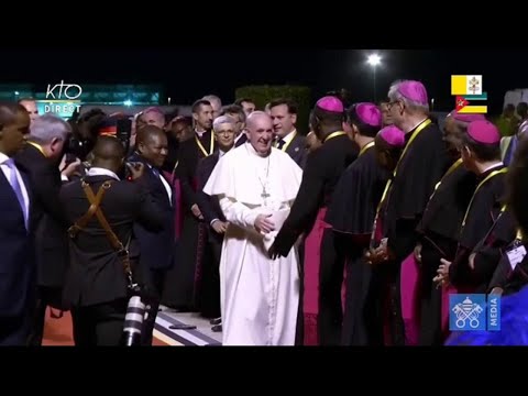 Arrivée du pape François au Mozambique