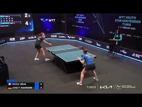 Annett Kaufmann (GER) vs Nicole Arlia (ITA) | U19 QF | 2023 WTT Youth Star Contender Tunis