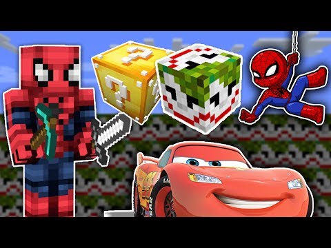 ÖRÜMCEK ADAM VS MINECRAFT - Joker Şans Blokları