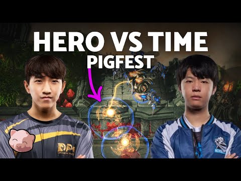 herO's Sneaky Disruptor Ambush vs TIME | PiGFest Group C (Bo3 PvT) - StarCraft 2