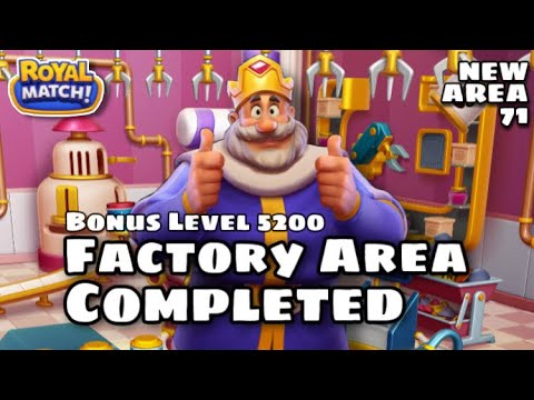 Royal Match League Area 70 Completed | Claim Wild Card - Bonus Level 5200 - Welcome New Area 71