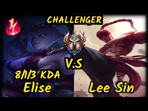 MADL Bluerzor (ELISE) vs LEE SIN - 8/1/3 KDA JUNGLE CHALLENGER GAMEPLAY - EUW