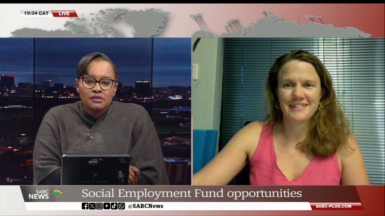SABC News Interview: Social Employment Fund opportunities SABC News Interview: Social Employment Fund opportunities