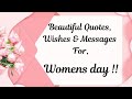 Beautiful Wishes On Womens Day Womens Day Quotes Powerful Slogans On Womens Day Womensdaystatus