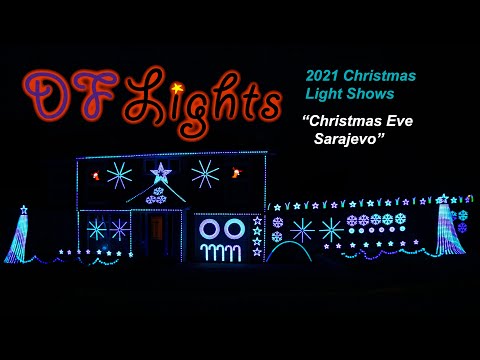 Christmas Eve Sarajevo  - 2021 Christmas Light Shows 4K