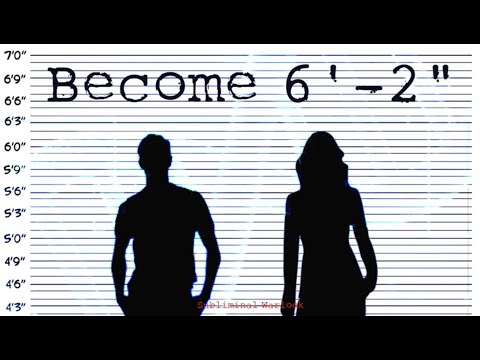 Become 6' 2" Tall! Subliminal Subconscious Hypnosis Binaural Beat Monaural Beats Meditation Frequenc