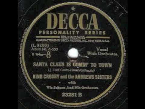 Santa Claus Is Comin' To Town (1943) - Bing Crosby and The Andrews Sisters