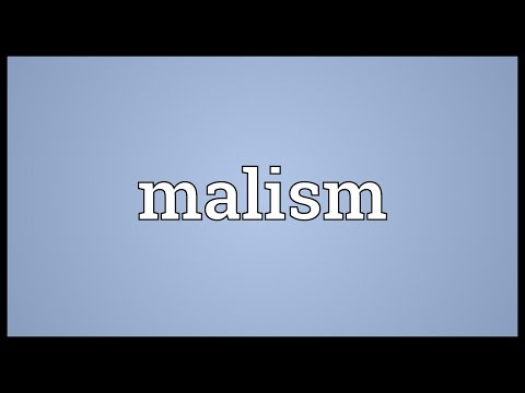 Malism Meaning