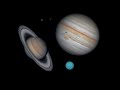 Jupiter Saturn Uranus Through My Telescope