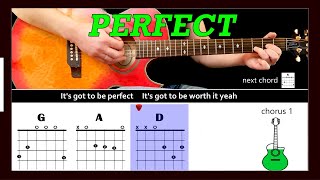 PERFECT - Fairground Attraction - Guitar play along with chords &amp; lyrics