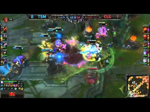 Doublelift - Pentakill Jinx - TSM vs CLG - League of Legends