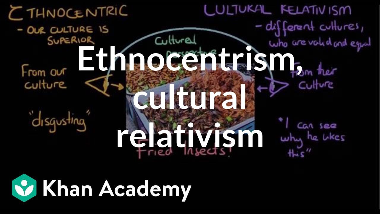 Ethnocentrism and cultural relativism in group and out group | MCAT | Khan Academy