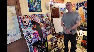 Canibus, No Airplay. memories present. 40x30". oil on canvas. @adam sturch