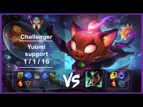 Support Yuumi vs Karma KR Challenger Patch 12.2