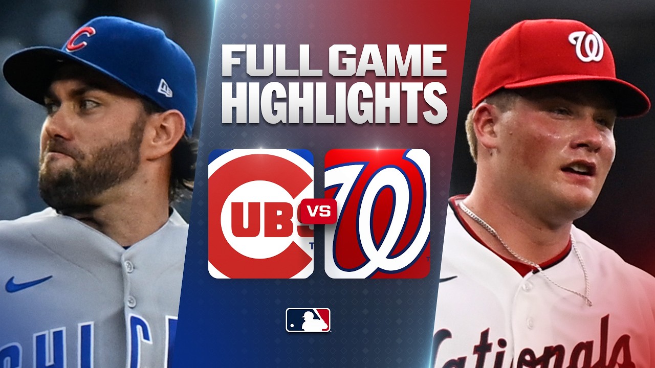 8월13일 시카고컵스 워싱턴 MLB 하이라이트