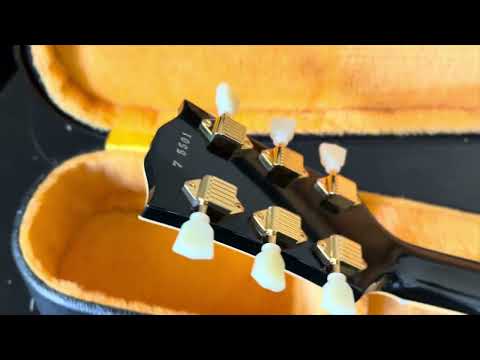8.5lb!! Gibson Custom Shop Les Paul Custom '57 Reissue "Black Beauty" Ebony & Gold VOS 2025 image 26