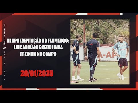 Flamengo's re -presentation: Luiz Araújo and Cebolinha training in the field
