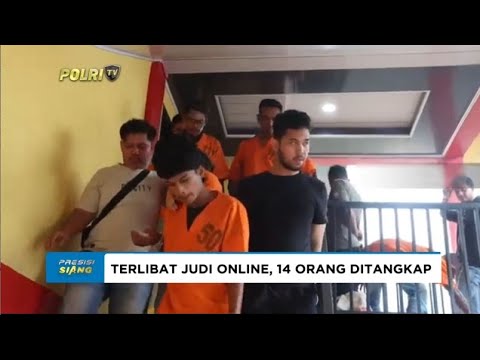 AKIBAT JUDI ONLINE,14 ORANG DI ACEH UTARA DITANGKAP