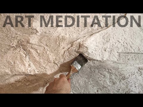 Wall design / how to make a stone wall from decorative plaster