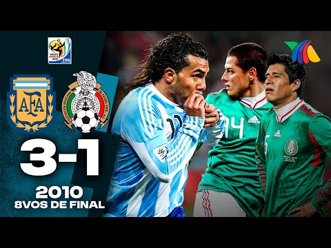ARGENTINA nos ECHÓ del MUNDIAL de Sudáfrica 😞 Argentina 3-1 México 🎙 TV AZTECA