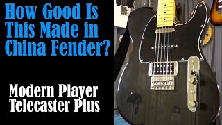 Video thumbnail for Checking Out a Fender Modern Player Telecaster Plus by One More Guitar