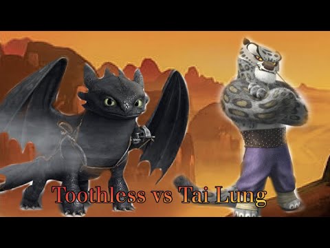 Toothless vs Tai Lung - Kung Fu Fighting