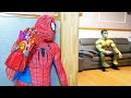 Spider Man Hulk PRANK With Iron Man Infinity Gauntlet