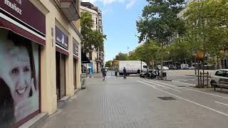 Walking gran via barcelona, Caminando gran via barcelona