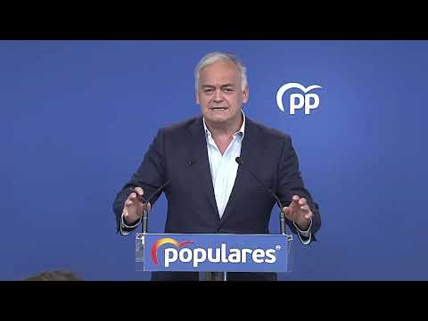Esteban González Pons proclama a los precandidatos al XX Congreso Extraordinario Nacional del PP