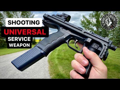 Shooting the Universal Service Weapon as a Pistol & SBR #Shorts