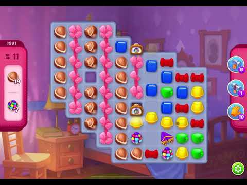 HomeScapes Level 1991 no boosters (13 moves)