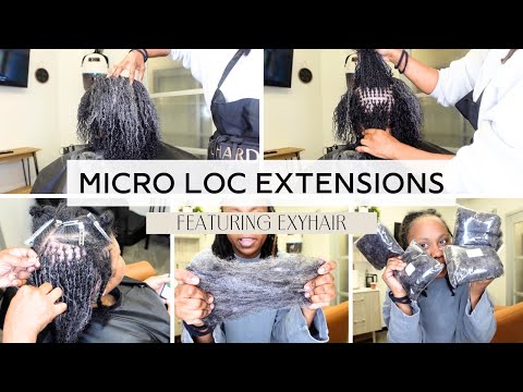 Micro Loc Extensions Tutorial ft. EXYHAIR | Human Hair...