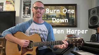 Burn One Down Guitar Lesson - Ben Harper - Beginner Guitar Tutorial